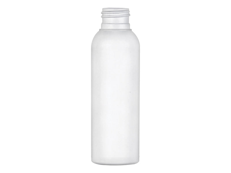 2 oz White 20-410 HDPE Cosmo Round Bottle