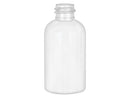 20-410 2 oz White PET Boston Round Plastic Bottle