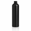 12 oz Black 24-410 Cosmo Round HDPE Plastic Bottle