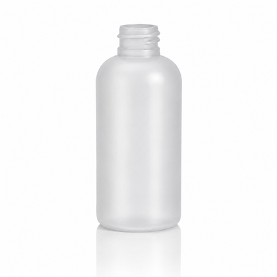 2 oz Natural-Colored 20-410 Boston Round HDPE Plastic Bottle