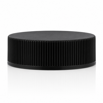 33-400 Black Ribbed Plastic Cap (Foam Liner)