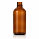 4 oz Amber 22-400 Glass Boston Round Bottle