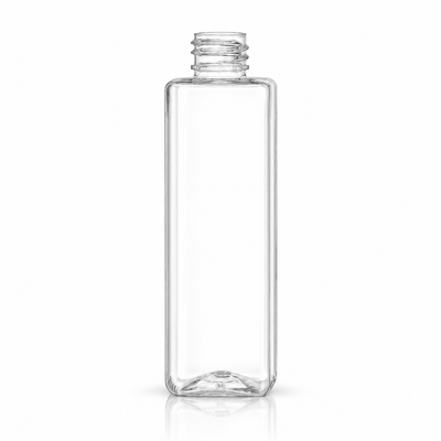 4 oz Clear 20-410 PET Square Bottle