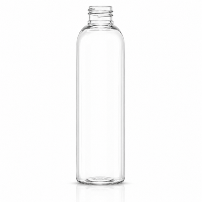 4 oz Clear 20-410 PET Cosmo Round Plastic Bottle