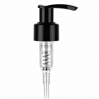 24-410 Black Smooth Lotion Pump lock up Head 8.75" Dip Tube (Output 1.2cc)