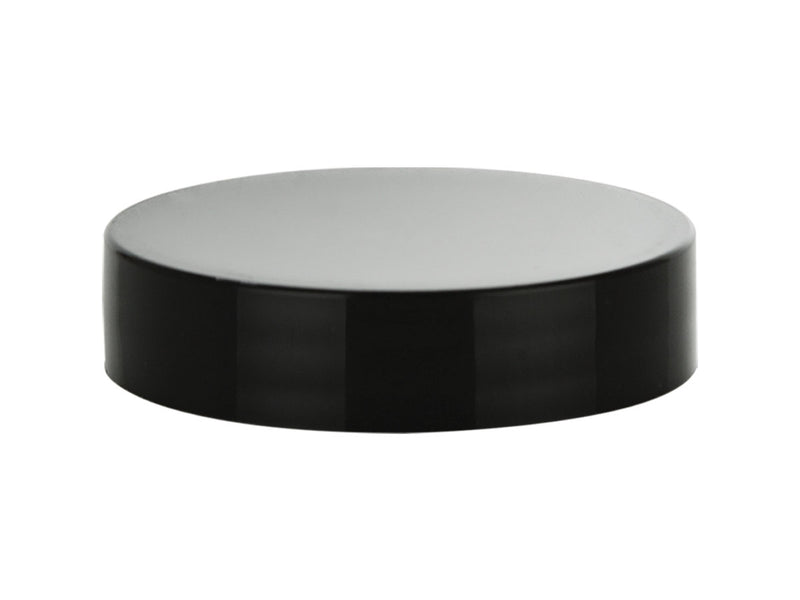 48-400 Black Smooth Plastic Cap (Foam Liner)