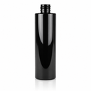 8 oz Black 24-410 PET Cylinder Round Plastic Bottle