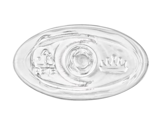 4 oz 20-410 Clear PET Cosmo Oval Plastic Bottle