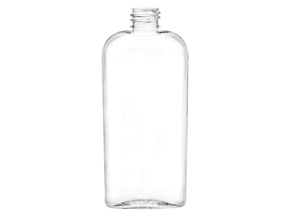 4 oz 20-410 Clear PET Cosmo Oval Plastic Bottle