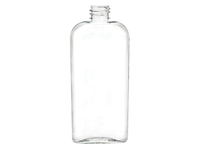 4 oz 20-410 Clear PET Cosmo Oval Plastic Bottle