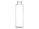 4 oz Clear 24-410 Cylinder Round Plastic PET Bottle