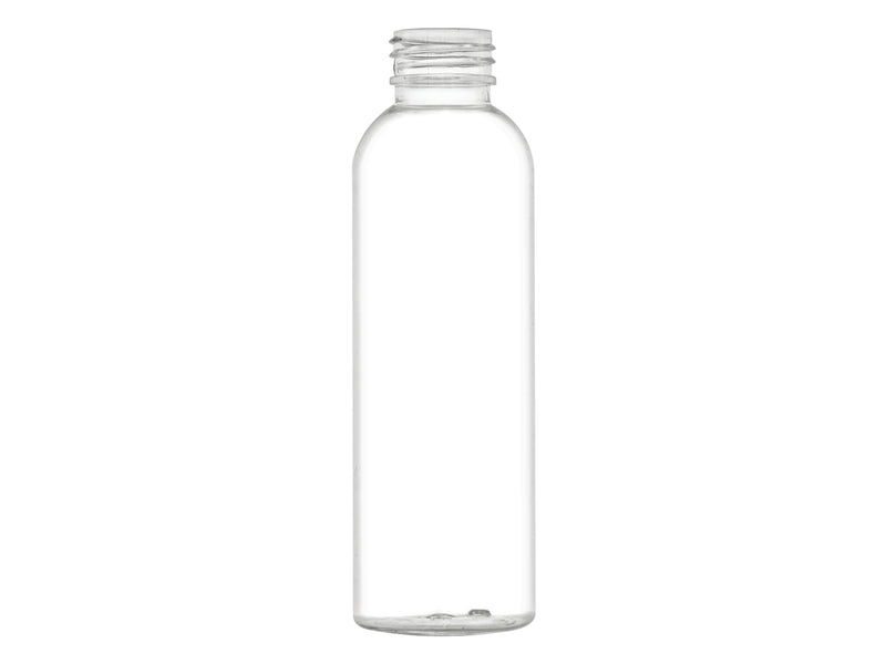 4 oz Clear 24-410 PET Bullet Round Plastic Bottle