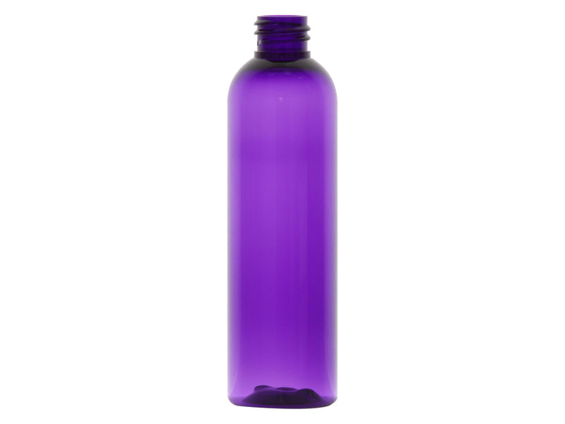 4 oz Purple 20-410 PET Cosmo Round Plastic Bottle