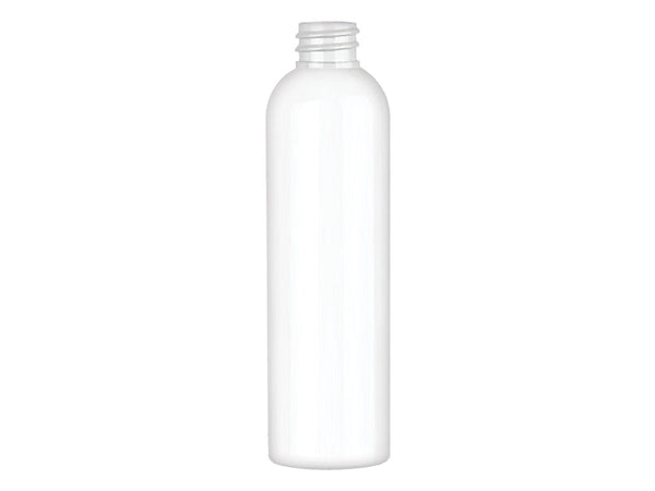 4 oz White 20-410 PET Cosmo Round Plastic Bottle