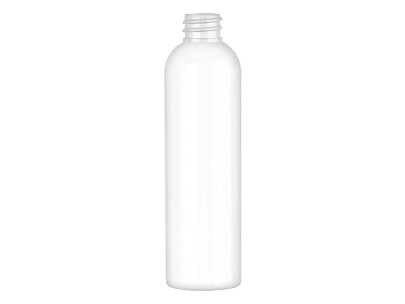 4 oz White 20-410 PET Cosmo Round Plastic Bottle