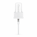 24-410 White Fine Ribbed Fine Mist Sprayer 6.125" Dip Tube (Output 0.16cc)