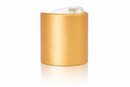 24-410 Brushed Gold/White Smooth Disc Top Cap