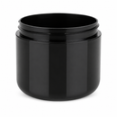 2 oz Black 58-400 Double Wall PP Plastic Jar