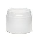 2 oz Natural-Colored 58-400 PP Double Wall Straight Base Plastic Jar