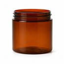 4 oz. Amber 58-400 PET Plastic Jar 100% PCR