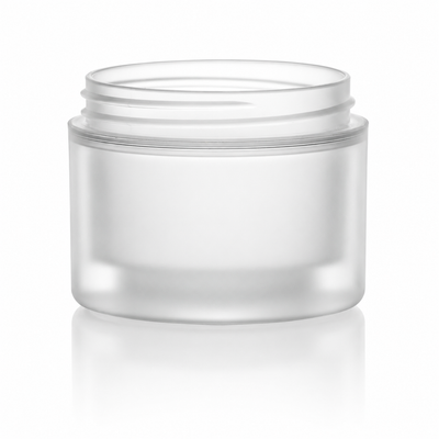 1 oz Natural-Colored 53-400 PP Double-Wall Plastic Jar Straight Base
