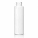 8 oz White 28-410 HDPE Cylinder Round Plastic Bottle