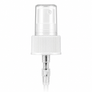 24-410 White Fine Ribbed Inverted Fine Mist Sprayer Clear Hood PP (6.25" Diptube, Output .20cc)