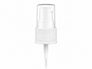 20-400 White Ribbed Cosmetic Treatment Pump (130mcl Output, 3.5625" Dip Tube)