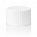 28-410 White Ribbed Cap (Heat Induction Seal for PET)