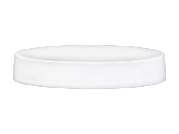 70-400 White Smooth Plastic Cap (Unlined)