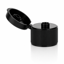 24-410 Black Ribbed Snap Top Cap (.250" Orifice)