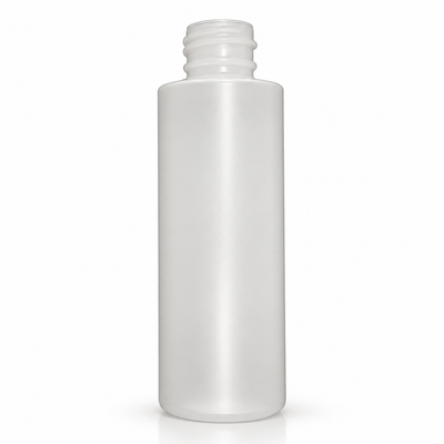 4 oz Natural-Colored 24-410 MDPE Cylinder Round Plastic Bottle