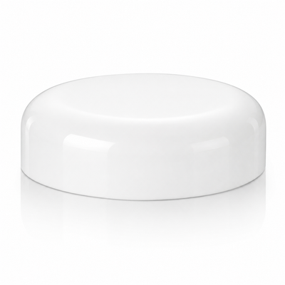 58-400 White Smooth Dome Plastic Cap (No Liner)