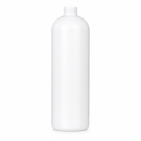 16 oz White 24-410 HDPE Cosmo Round Plastic Bottle