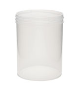 8 oz Natural-Colored 70-400 PP Single Wall Jar