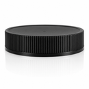 70-400 Black Ribbed Plastic Cap (Foam Liner)