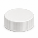 33-400 White Ribbed Cap (Pressure Sensitive and Foam Lined)