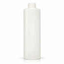 12oz Natural Color 28-410 HDPE PCR Cylinder Round Plastic Bottle