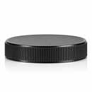 89-400 Black Ribbed Plastic Cap (Foam Liner)