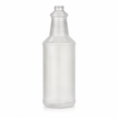 32 oz Natural-Colored HDPE Carafe Style Round Ringed Neck Label Panel 28-400