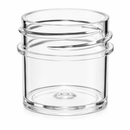 1/4 oz Clear 33-400 Polystyrene (PS) Single Wall Plastic Jar