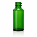 1 oz Green 20-400 Boston Round Glass Bottle