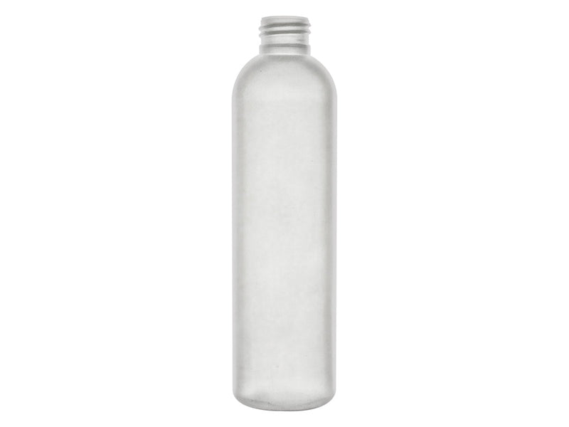 8 oz Natural-Colored Cosmo Round Plastic Bottle 24-410 HDPE