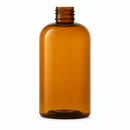 8 oz Amber 24-410 PET Boston Round Plastic Bottle