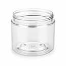 6 oz Clear 70-400 Plastic PET Single-Wall Jar