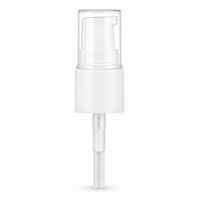 18-415 White Smooth Cosmetic Treatment Pump (3.75" dip tube ,130MCL output)