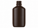 2 oz Brown 20-400 HDPE Oblong Plastic Bottle