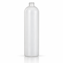 16 oz Natural-Colored 24-410 HDPE Cosmo Round Plastic Bottle