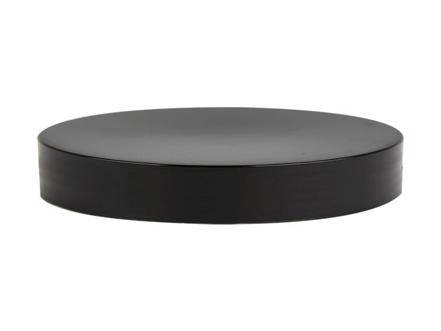 100-400 Black Smooth Plastic Cap (Heat Seal Liner)