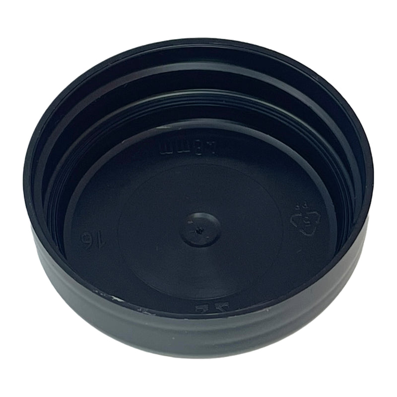 48-400 Black Dome Plastic Cap (No Liner)